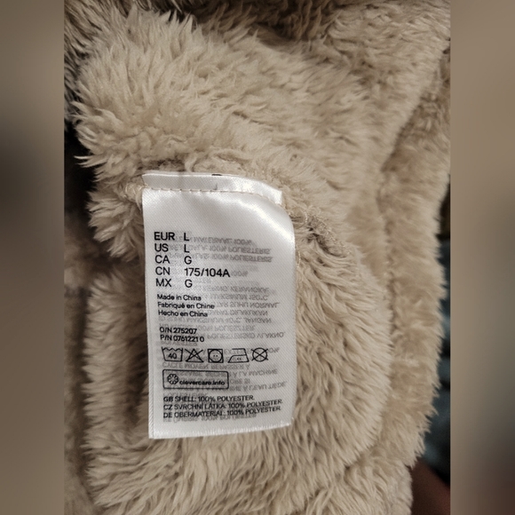 H&M women fur hoodie A6 - Picture 6 of 6